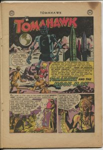 Tomahawk #33 1955 - 1st sci-fi issue - The Moon Man -G