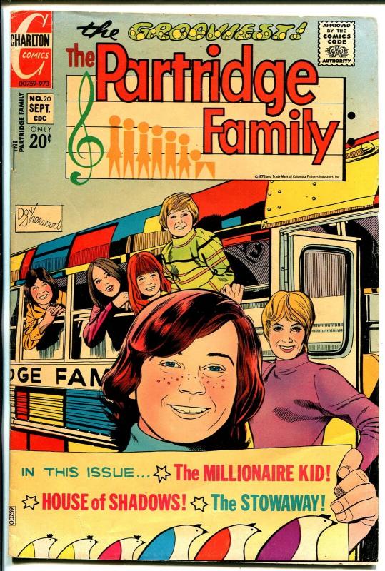 Partridge Family #20 1973-Charlton-David Cassidy-Shirley Jones-Susan Dey-VG