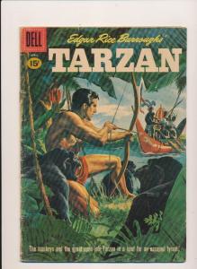 DELL Comics TARZAN Edgar Rice Burroughs' #123 GD/VG 1961 (B21) 