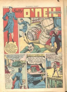 NATIONAL COMICS #20-1942-UNCLE SAM-WONDER BOY-REED CRANDALL-INCOMPLETE-RARE 