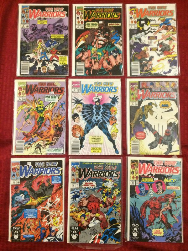 The New Warriors HUGE LOT 65 Comics All Bagged and Boarded Marvel