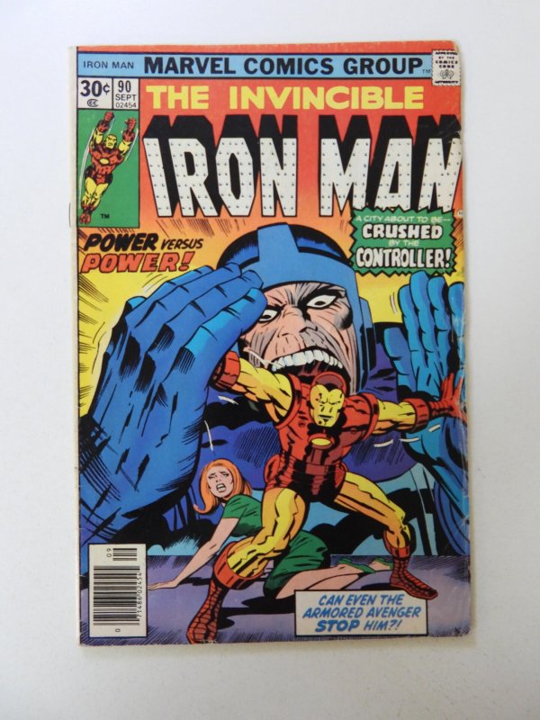 The Invincible Iron Man #90 vs The Controller! Solid VG+ Condition!