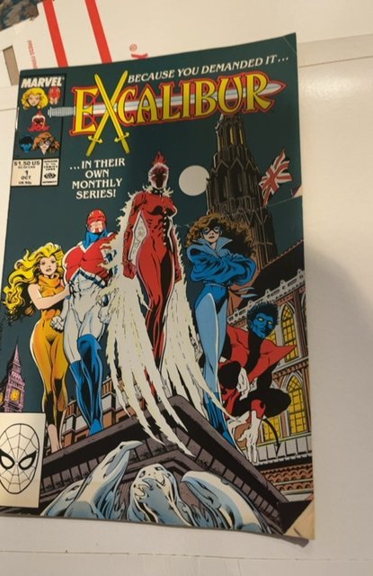 Excalibur #1 (1988) first issue of Britains superhero's