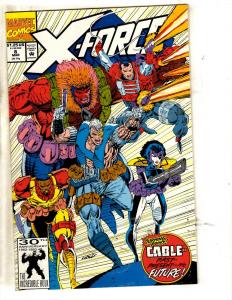 Lot Of 10 X-Force Marvel Comic Books # 1 4 5 6 7 8 9 10 12 13 X-Men Domino JD4