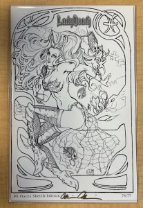 Lady Death #0 Pisces Sketch Variant Cover by Nei Ruffino Zodiac Series Signed