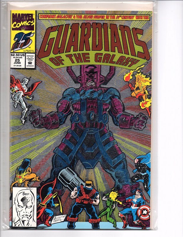 Marvel Comics Guardians of the Galaxy #25 Metallic Foil Cover And Now...Galactus