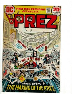 PREZ # 1 VF DC Bronze Age Comic Book 1st Teen President Of The USA Joe Simon EJ1