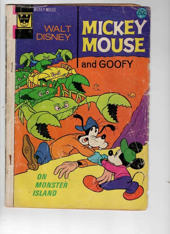 Mickey Mouse and Goofy #149 Monster Island VINTAGE 1974 Disney Whitman Comics