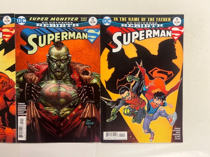 3 Superman DC Comic Books # 11 12 13 Flash Batman Wonder Woman Robin 80 JS41