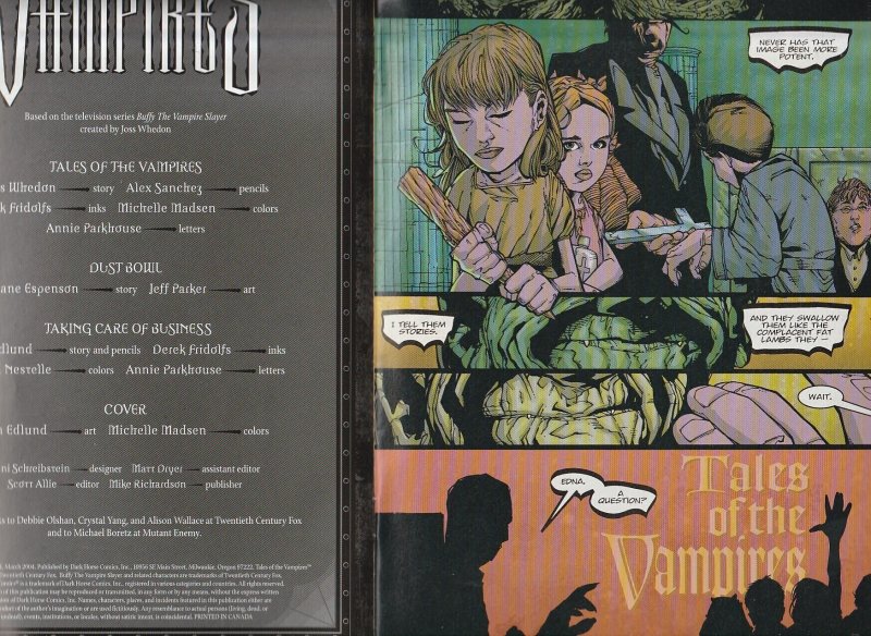 Buffy The Vampire Slayer’s Tales of the Vampire # 4