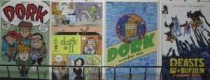 EVAN DORKIN SAMPLER! 5 ISSUES! VF/ DORK! Beasts of Burden! it's a laff riot!