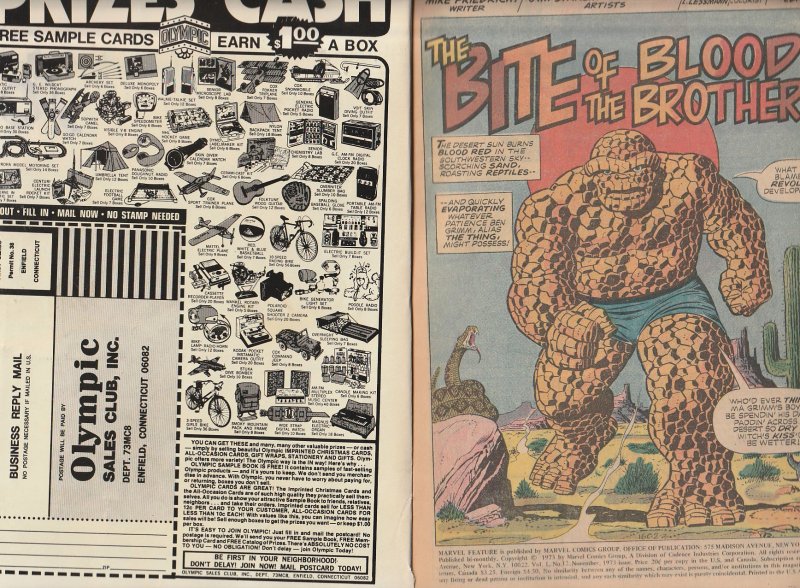 Marvel Feature # 12   Thing and Iron Man