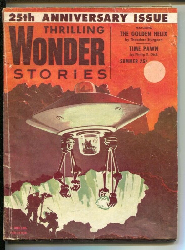 Thrilling Wonder Stories-Summer 1954-Jack Goggins-Philip K Dick-EMSH-Sturgeon-VG