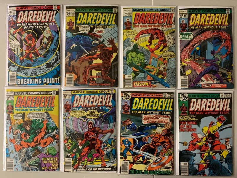 Daredevil comics lot #147-181 21 diff avg 5.0 (1977-82)
