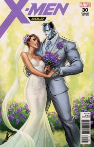 X-Men: Gold (2nd Series) #30D VF/NM ; Marvel | J. Scott Campbell Wedding Variant