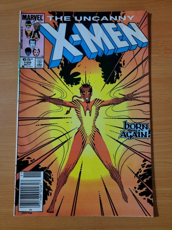 The Uncanny X-Men #199 Newsstand Variant ~ VERY GOOD VG ~ 1985 Marvel Comics