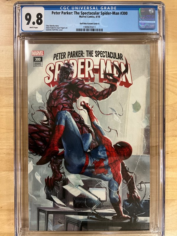 Peter Parker: The Spectacular Spider-Man #300 Dell'Otto Cover (2018) CGC...
