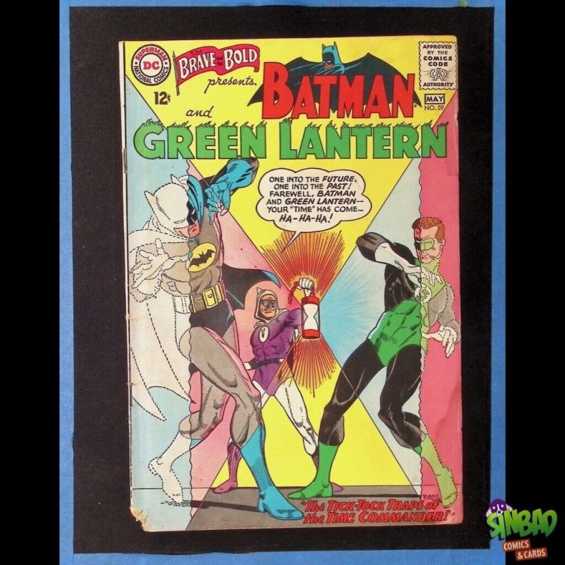 The Brave and the Bold, Vol. 1 59 1st team-up of Batman & Green Lantern