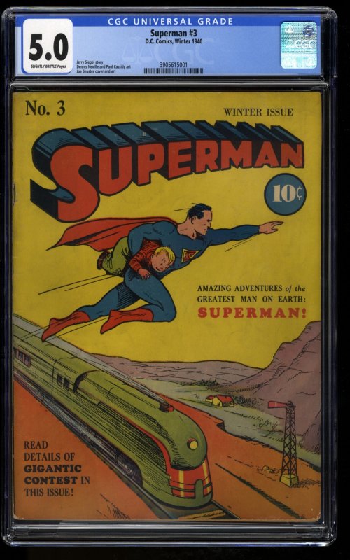 Superman #3 CGC VG/FN 5.0