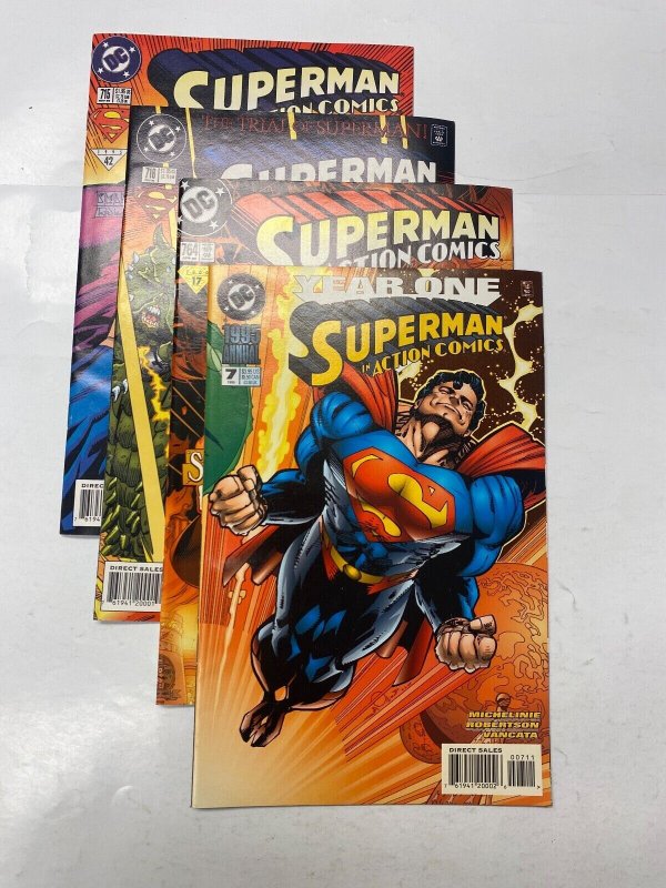 4 Action Comics DC comic books #715 716 764 Annual #7 116 KM16