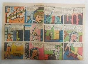 Miss Fury Sunday #387 by Tarpe Mills 4/30/1950 Size: 11 x 15  Very Rare Year #10