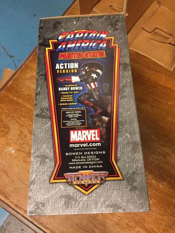 Captain America Action Version Marvel Painted Statue Bowen Designs # 123 TWT1