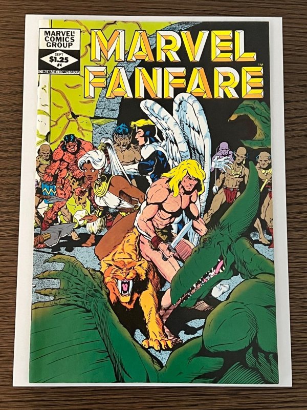 Marvel Fanfare #4 (1982). VF/NM. X-Men, Ka-Zar, Deathlok & Spider-Man app.