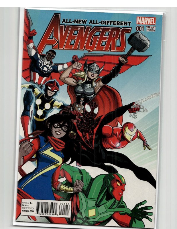 All-New, All-Different Avengers #1 Vecchio Cover (2016) The Avengers