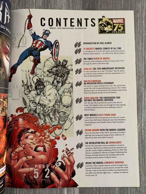 2014 MARVEL 75th Anniversary Magazine FN+ 6.5 Alex Ross Avengers Variant Cover