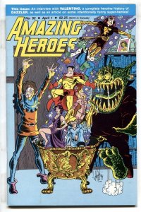 AMAZING HEROES #92 1986 - comics - Valentino - Dazzler