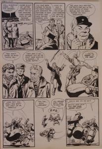 JACK SPARLING original art, WAR BATTLES #3, pgs 11-14, 1952, 4 pgs, Motorcycle