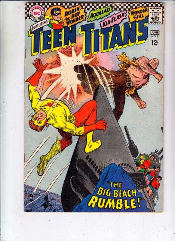 Teen Titans, The #9 (Jun-67) FN/VF+ High-Grade Kid Flash, Robin, Wonder Girl,...