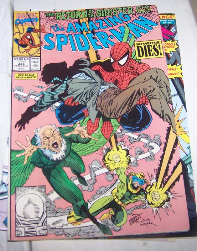 Amazing Spider-Man  # 336  Marvel sinister six pt 3 vulture doc octopus superior