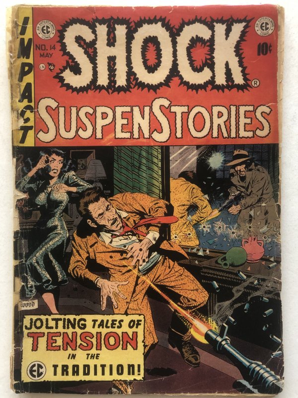 Shock Suspenstories 14,GD, Wood,Evans,Kamen!KKK story