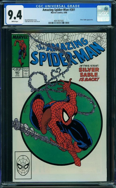 Amazing Spider-Man #301 (1988) CGC 9.4 NM