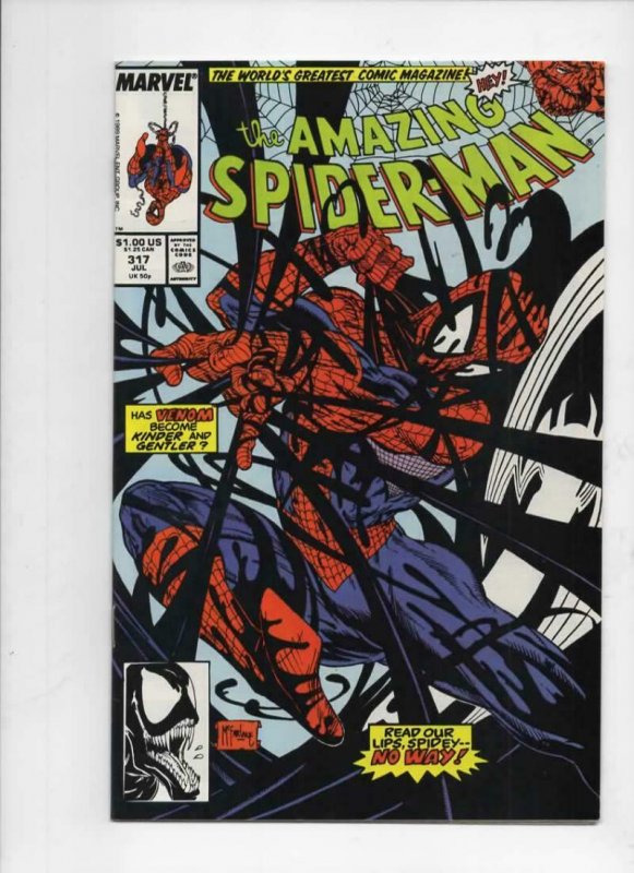 Amazing SPIDER-MAN #317, VF/NM, Venom, Todd McFarlane, 1963 1989