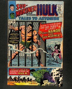 Tales To Astonish #70 Sub-Mariner Begins! Incredible Hulk!