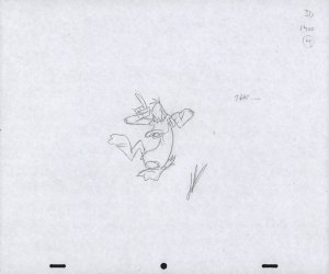 Daffy Duck Animation Pencil Art - 3D-1400-4 - The...