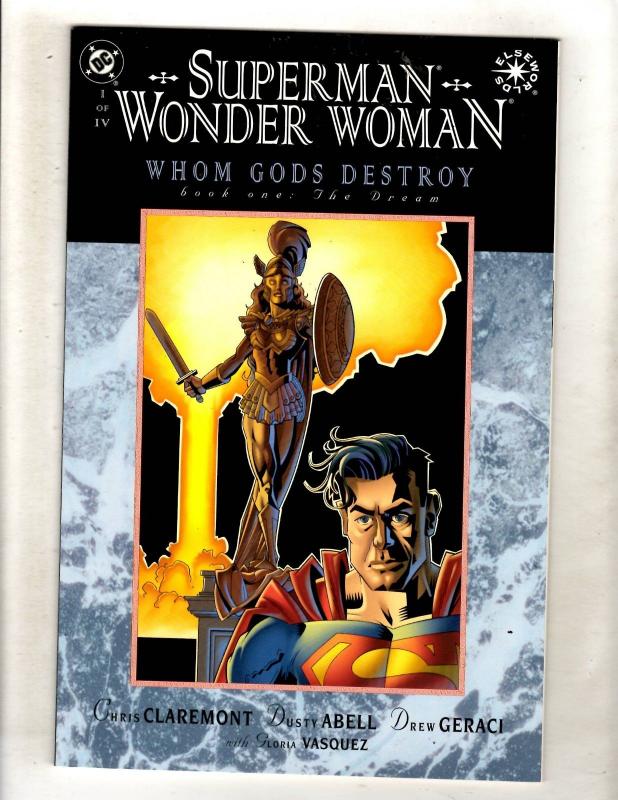 Superman Wonder Woman Whom Gods Destroy Complete DC Series # 1 2 3 4 Comics JF15