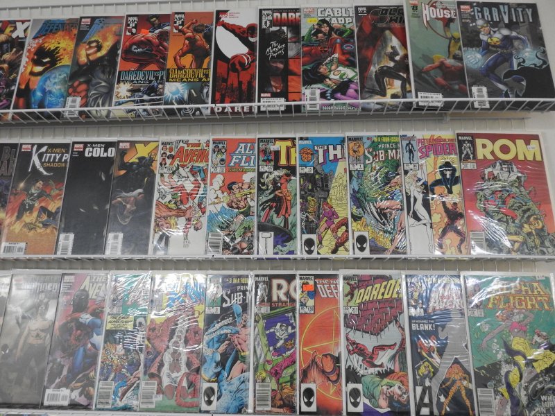Huge Lot 140+ Comics W/ Captain America, Daredevil, ROM+ Avg VF- Condition!