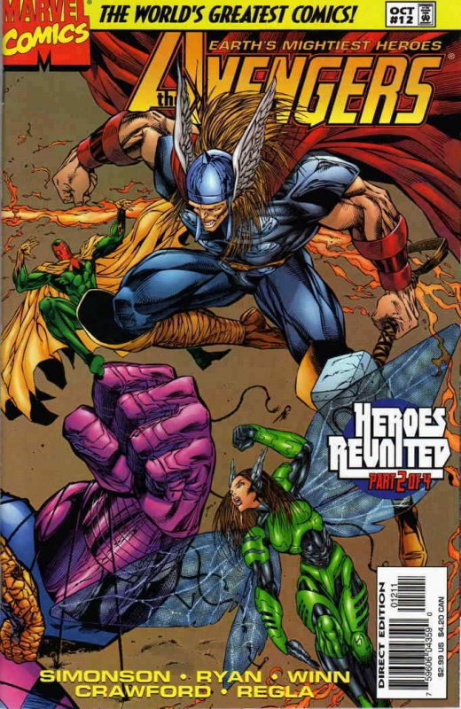 Avengers (Vol. 2) #12 VF/NM; Marvel | save on shipping - details inside