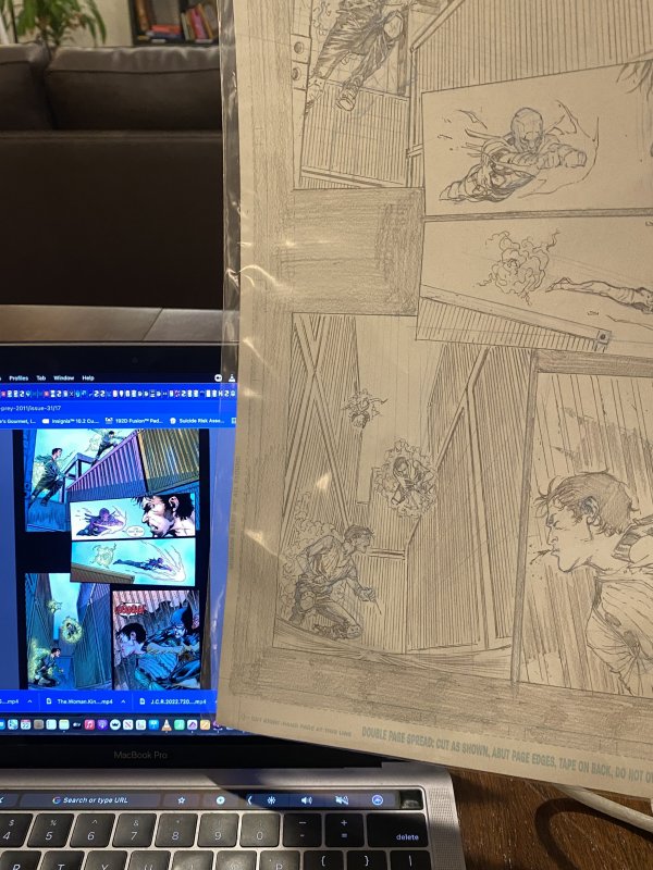 Original Birds of prey page issue #31 Page #17 Robson Rocha