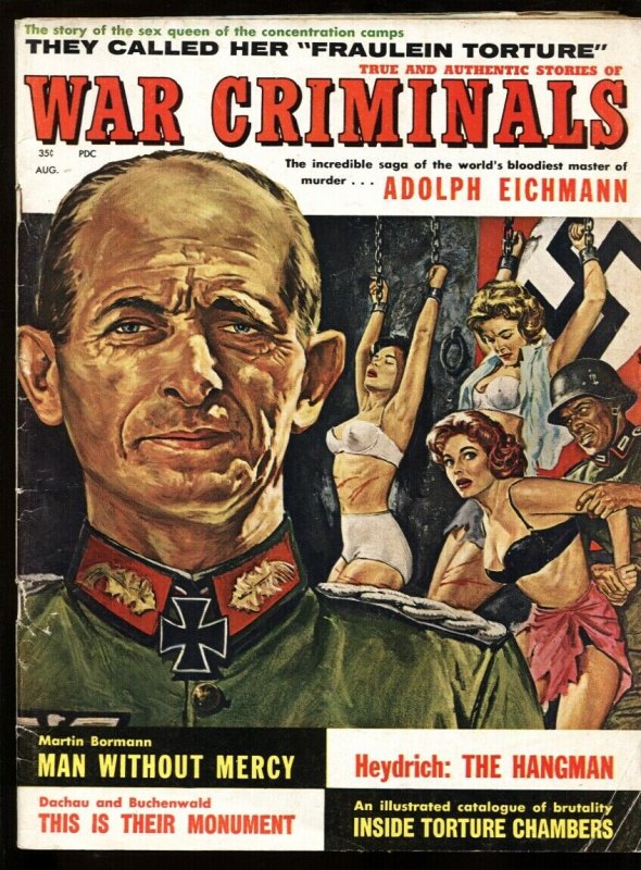 WAR CRIMINALS #1 Aug 1961 Adolph Eichman-Nazi torture cover