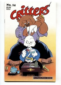 Critters #14 Usagi Yojimbo-Signed/sketch by STAN SAKAI-comic