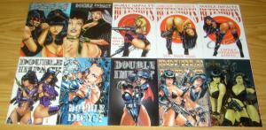 Double Impact #1-7 VF/NM complete series + vol. 2 #1-3 + (3) variants + hellina