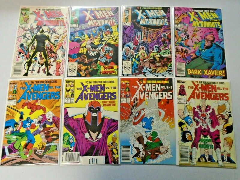 X-Men 2 Sets 8 Different 8.0 VF (1984 + 1987)