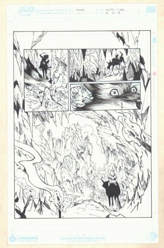 Fairy Quest #2 p.23 - Red Riding Hood and Big Bad Wolf art by Humberto Ramos