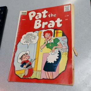 Pat the Brat #22 (Sept 1957 Archie) Silver Age scarce Dennis Knockoff kids book