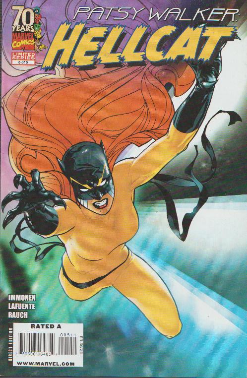 SALE! - PATSY WALKER : HELLCAT #5 -  MARVEL BAD GIRL, BAGGED & BOARDED