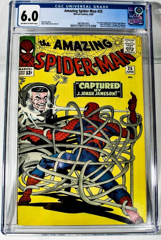 The Amazing Spider-Man #25  (1965) CGC Graded 6.0 1st MJ Watson (in Cameo)